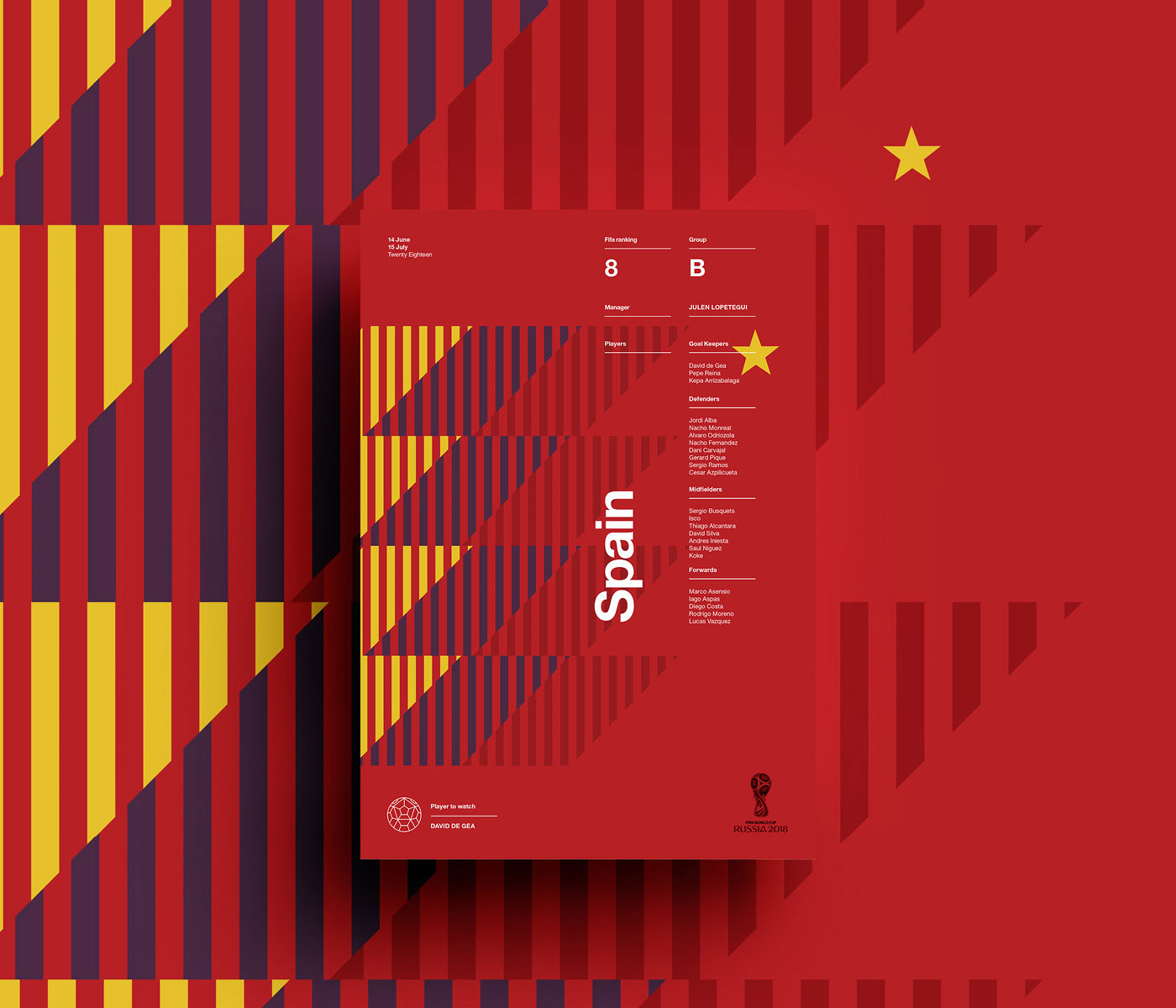 2018年俄罗斯世界杯参赛国家队海报设计